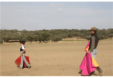 Marco Pérez con El Juli a campo abierto